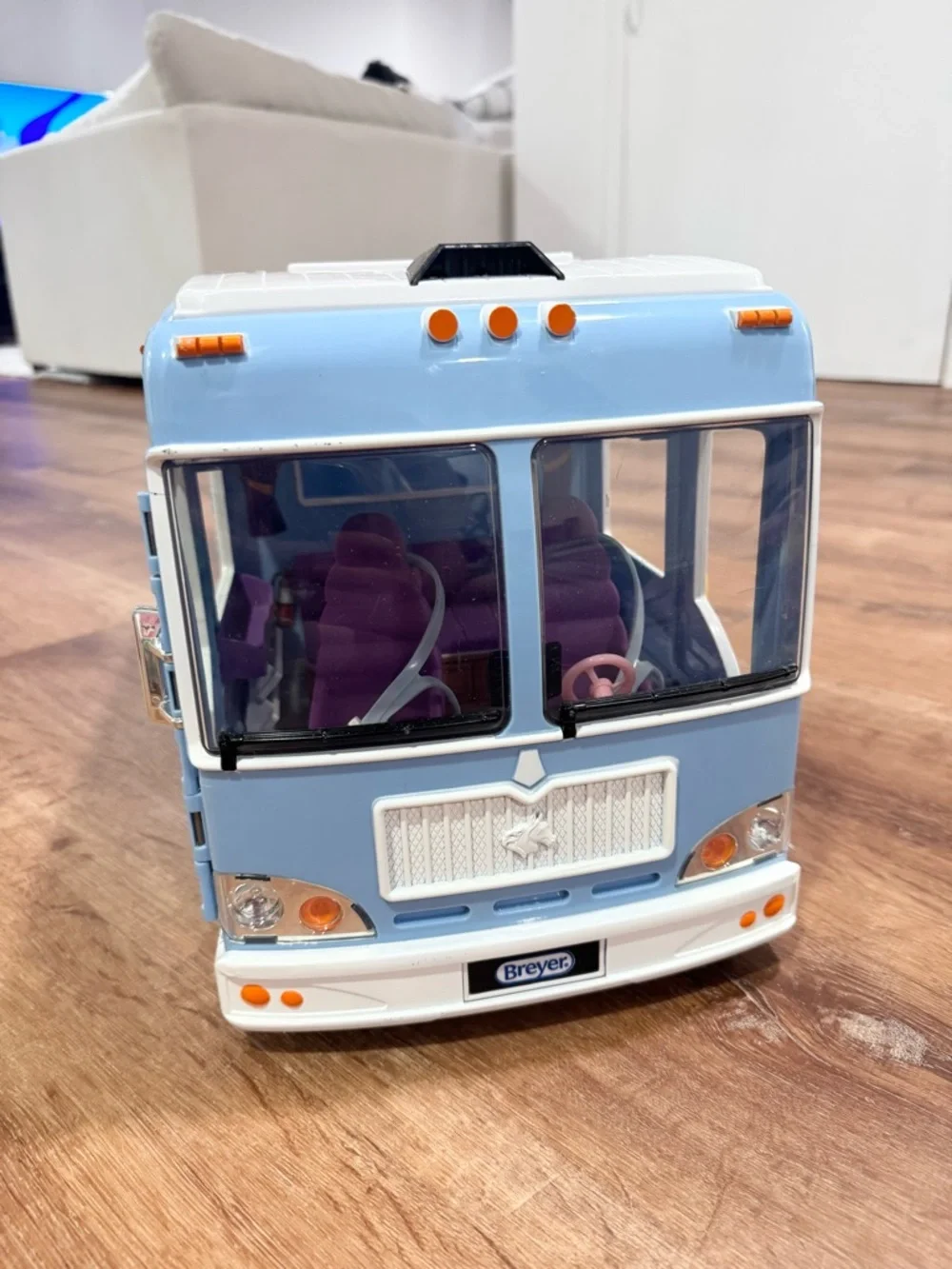 Vintage Breyer Horse Cruiser Trailer Van RV Motorhome 2008 Blue Retired AS IS